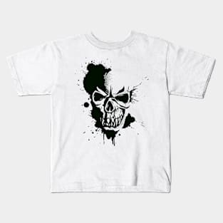 Ink Demon Skull Kids T-Shirt